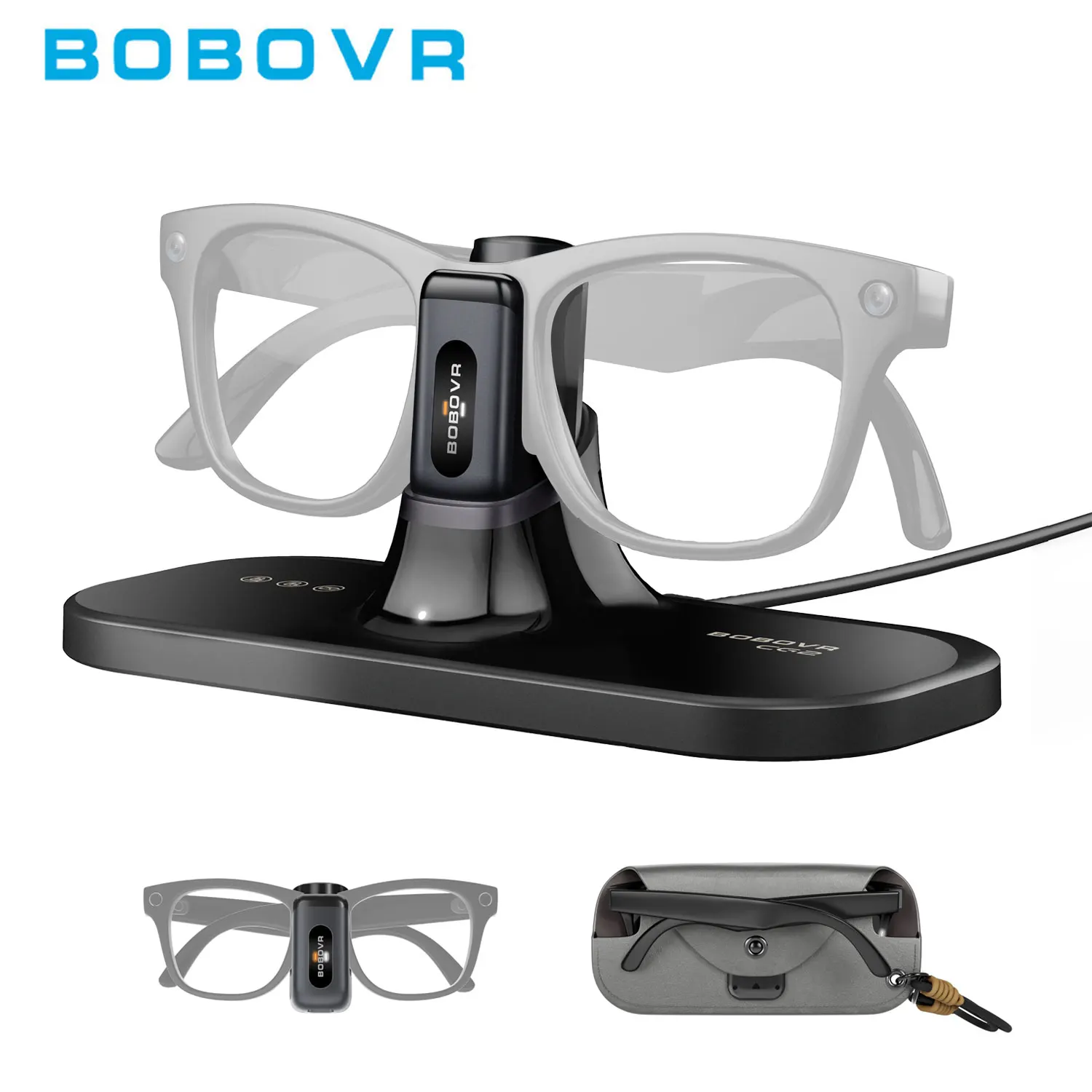 BOBOVR CG2 Charging Dock Compatible with Ray-Ban Meta/Oakley Meta HSTN Magnetic Charging Station with Battery Clip and Case
BOBOVR CG2 Charging Dock Compatible with Ray-Ban Meta/Oakley Meta HSTN Magnetic Charging Station with Battery Clip and Case