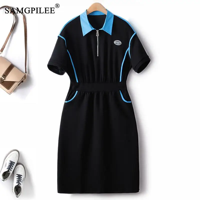 Summer Dresses For Women 2023 New Casual Turn Down Collar Contrasting Color Wasp Waist Slim Mid Length Elastic Hepburn Dress 4XL
Summer Dresses For Women 2023 New Casual Turn Down Collar Contrasting Color Wasp Waist Slim Mid Length Elastic Hepburn Dress 4XL