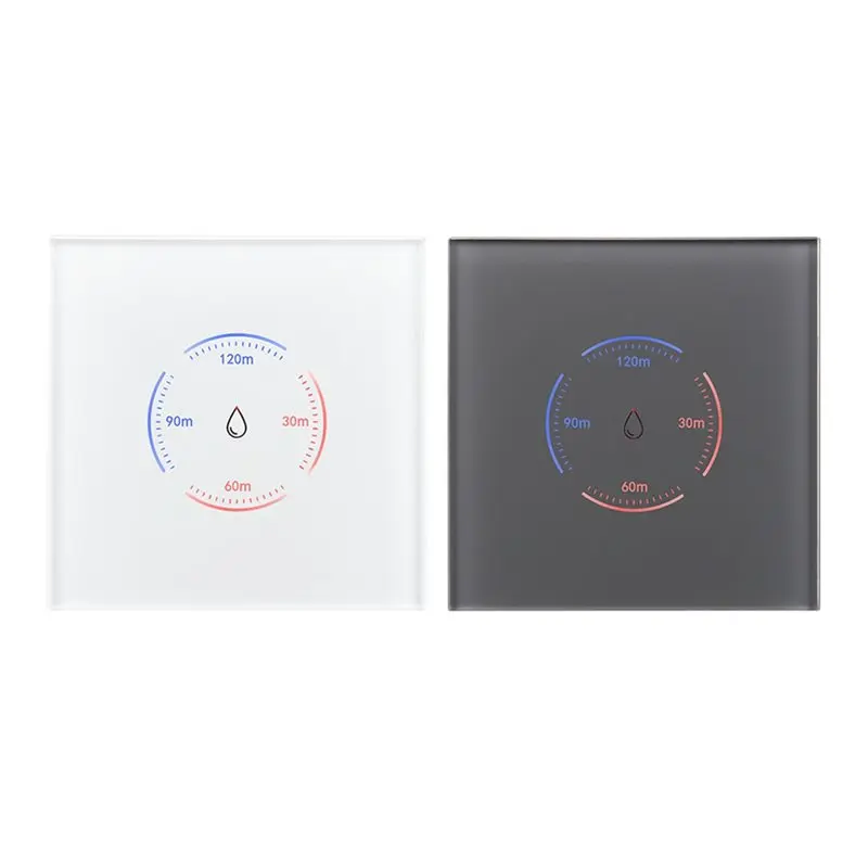 AAAF EU Standard 40A Tuya Wifi Smart EU Boiler Switch 2Pc Smart Water Heater Touch Control With Countdown Function EU Plug