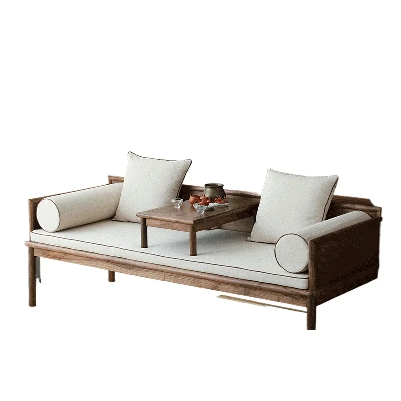 *Arhat bed new Chinese sofa living room three-piece set black walnut zen Arhat collapse small apartment solid wood bed collapse
*Arhat bed new Chinese sofa living room three-piece set black walnut zen Arhat collapse small apartment solid wood bed collapse