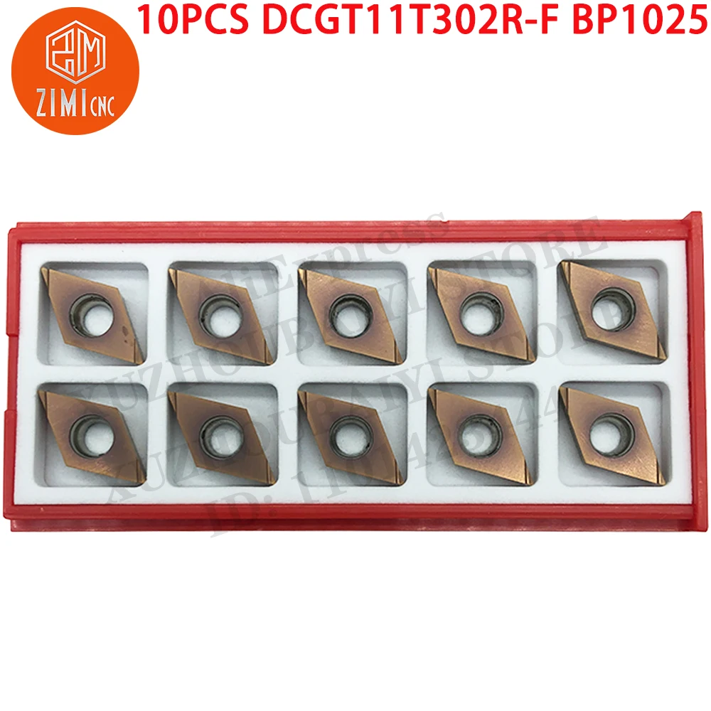 10PCS DCGT11T302R-F BP1025 Carbide Insert Turning Insert CNC metal lathe mechanical cutting tool DCGT 11T302 for stainless steel
10PCS DCGT11T302R-F BP1025 Carbide Insert Turning Insert CNC metal lathe mechanical cutting tool DCGT 11T302 for stainless steel