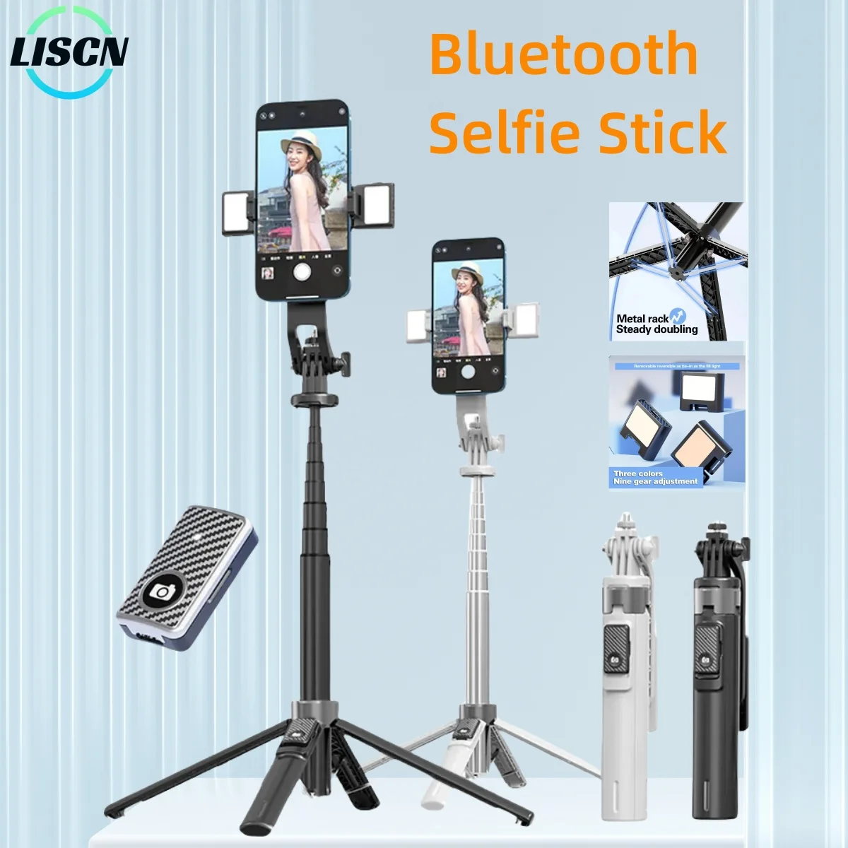 1.35m Mobile Phone Selfie Stick Retractable Phone HoldeTripod with Wireless Remote Shutter for IPhone HUAWEI XIAOMI SAMSUNG
1.35m Mobile Phone Selfie Stick Retractable Phone HoldeTripod with Wireless Remote Shutter for IPhone HUAWEI XIAOMI SAMSUNG