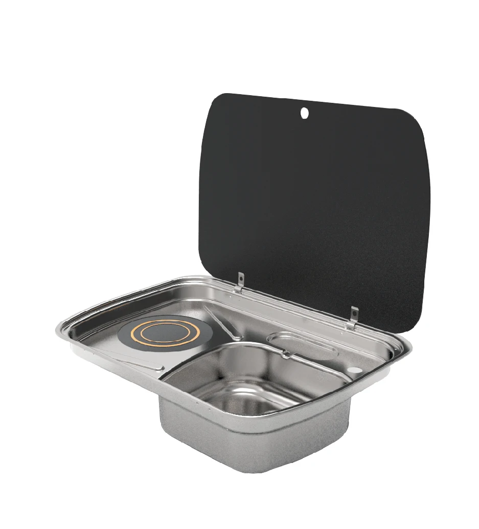 RV Induction Stove with Stainless Steel Sink Built-in Induction Cooktop with One Bowl Sink GR-588Dstove
RV Induction Stove with Stainless Steel Sink Built-in Induction Cooktop with One Bowl Sink GR-588Dstove