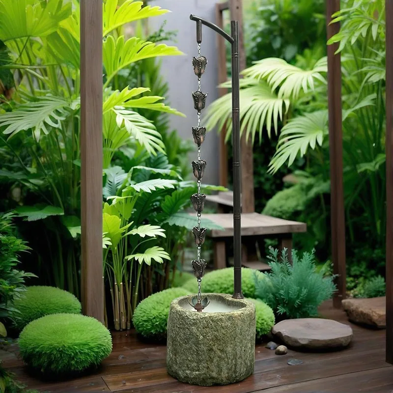 Stone Bowl Landscape Rain Bell Ornament Rain Chain Water Circulation Surprise Dew Villa Water Ornament
Stone Bowl Landscape Rain Bell Ornament Rain Chain Water Circulation Surprise Dew Villa Water Ornament