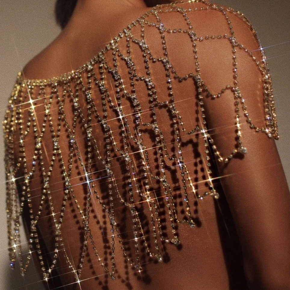 Fashion Sexy Mesh Crystal Bra Chain Jewelry Exquisite Luxury Banquet Party Rhinestone Chest Chain Body Jewelry Accessories
Fashion Sexy Mesh Crystal Bra Chain Jewelry Exquisite Luxury Banquet Party Rhinestone Chest Chain Body Jewelry Accessories