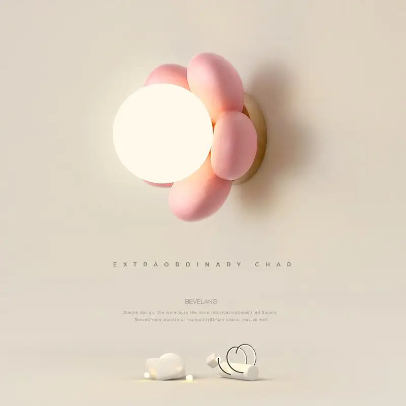 Pink children light Led wall lamp bedroom lamp Resin Baby Room Decor Wall Light corridor stairway Lighting
Pink children light Led wall lamp bedroom lamp Resin Baby Room Decor Wall Light corridor stairway Lighting
