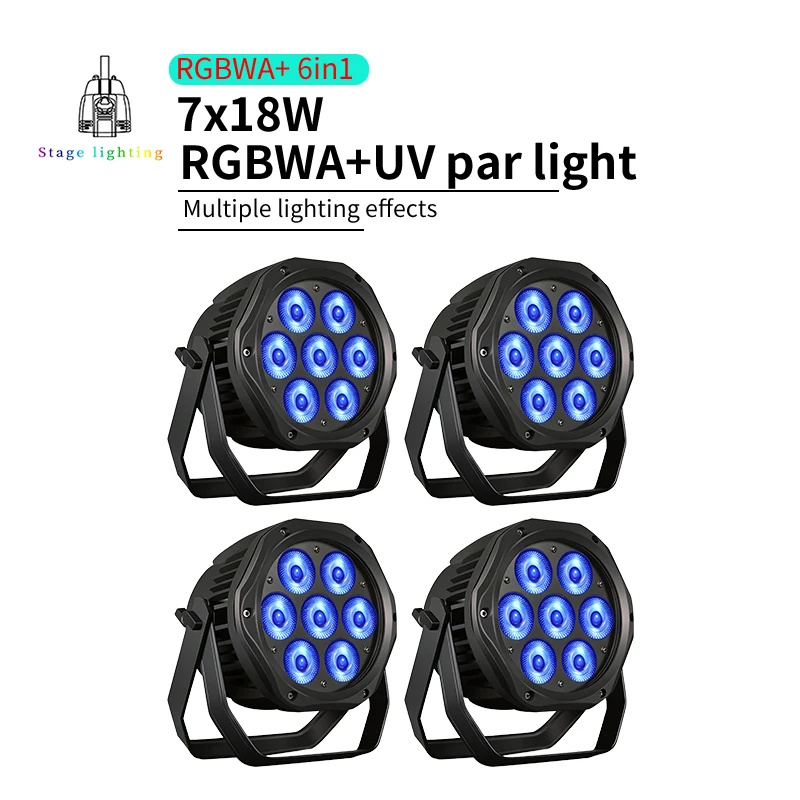 4-10 шт./компл. Водонепроницаемый светодиодный прожектор 7x18W RGBWA UV 6-в-1 IP65 для уличной сцены, управляемый DMX, для дискотек и DJ-выступлений
4-10 шт./компл. Водонепроницаемый светодиодный прожектор 7x18W RGBWA UV 6-в-1 IP65 для уличной сцены, управляемый DMX, для дискотек и DJ-выступлений