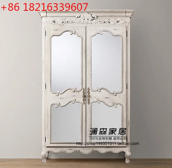 Французский кантри из цельного дерева в стиле ретро, американский резной цветок из цельного дерева, изысканный шкаф с зеркалом и двойной дверью
Французский кантри из цельного дерева в стиле ретро, американский резной цветок из цельного дерева, изысканный шкаф с зеркалом и двойной дверью