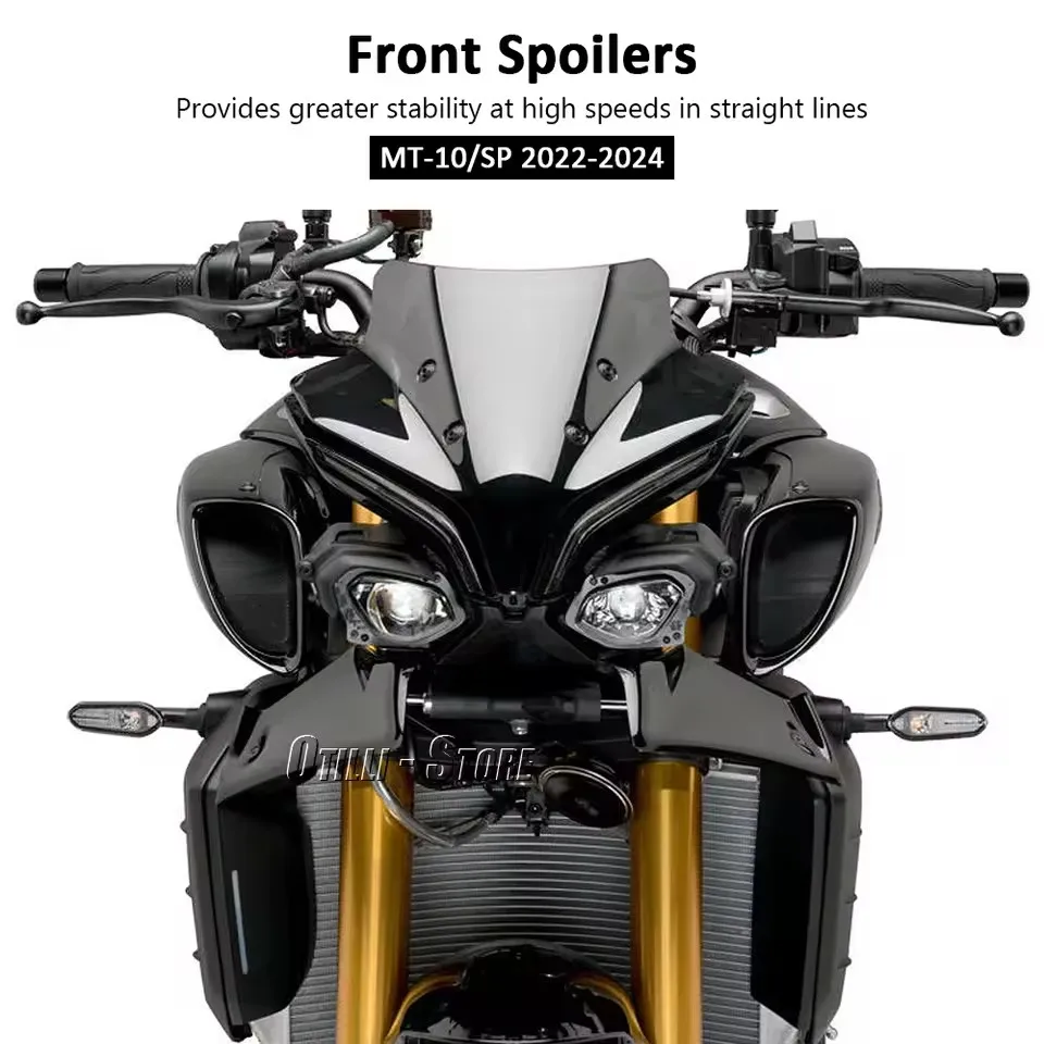 New MT-10 MT 10 MT10 SP 2022 2023 2024 Front Fairing Winglets Downforce Spoilers MT-10 Motorcycle Aerodynamic
New MT-10 MT 10 MT10 SP 2022 2023 2024 Front Fairing Winglets Downforce Spoilers MT-10 Motorcycle Aerodynamic