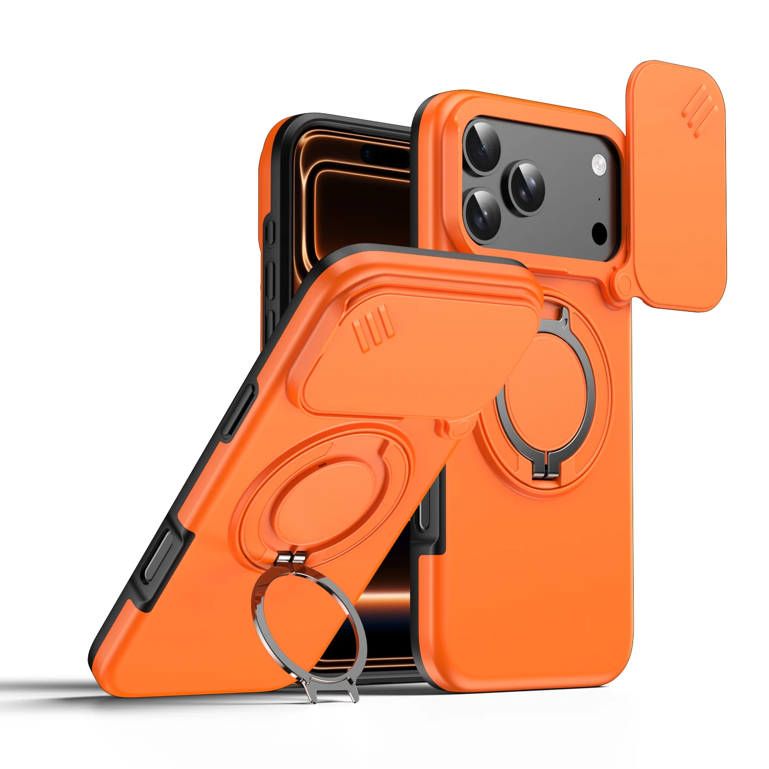 360° Rotating Magnetic Phone Mount for iPhone 17/16/15/14/13 pro Max with Elevated Lens Screen Protection And Sliding Cover
360° Rotating Magnetic Phone Mount for iPhone 17/16/15/14/13 pro Max with Elevated Lens Screen Protection And Sliding Cover