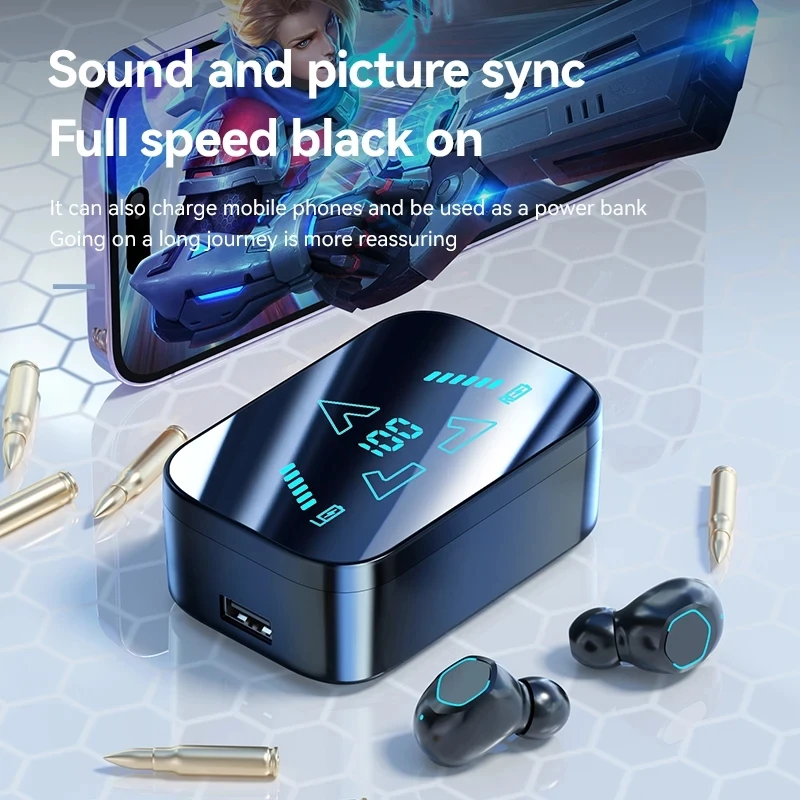 GENAI M48 TWS Headphones Wireless Bluetooth Earphones With Mic Headset HD Call Earbuds Large Capacity Battery for Phone Charging
GENAI M48 TWS Headphones Wireless Bluetooth Earphones With Mic Headset HD Call Earbuds Large Capacity Battery for Phone Charging