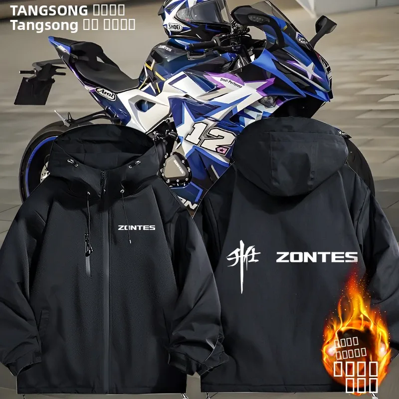 ZONTES Motorcycle Riding Jaet ex Hooded Zipper ket Windproof Thiened Casual Faion Motorcycle Riding Coat
ZONTES Motorcycle Riding Jaet ex Hooded Zipper ket Windproof Thiened Casual Faion Motorcycle Riding Coat