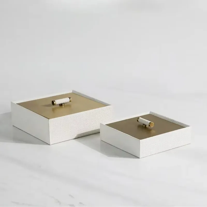 Modern simple platinum woven jewelry box storage box model room hotel living room desktop soft decoration ornament
Modern simple platinum woven jewelry box storage box model room hotel living room desktop soft decoration ornament