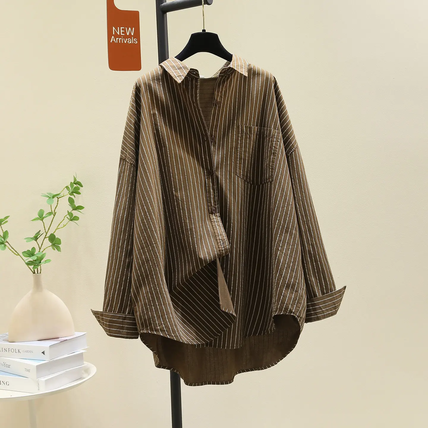 SuperAen Blue Striped Shirts for Women 2026 Summer New Korean Style Long-sleeved Loose Mid-length Sun-protective Shirts
SuperAen Blue Striped Shirts for Women 2026 Summer New Korean Style Long-sleeved Loose Mid-length Sun-protective Shirts