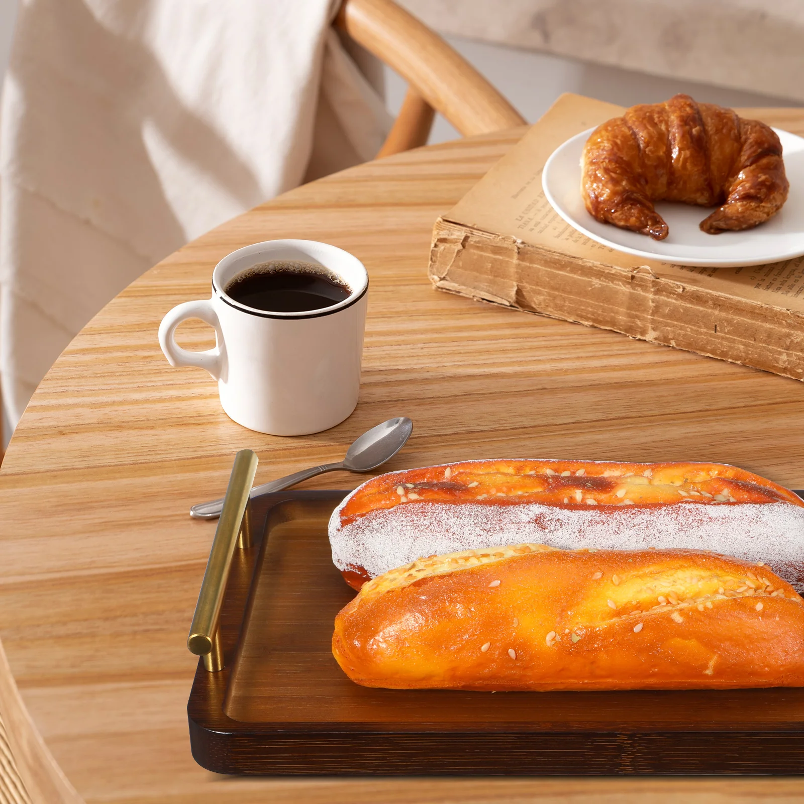 Bamboo Serving With Handles Rectangular Tea For Coffee Table Rustic Sturdy Desktop Platter Breakfast For Bed Wood Serving Trays
Bamboo Serving With Handles Rectangular Tea For Coffee Table Rustic Sturdy Desktop Platter Breakfast For Bed Wood Serving Trays