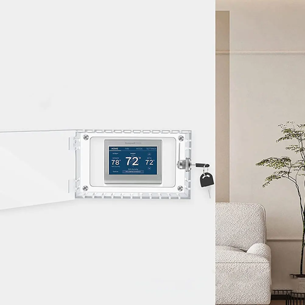 Thermostat Lock Box Universal Clear Acrylic Wall Mountable Secure Key Lock Transparent Protection Thermostat Accessory Supply
Thermostat Lock Box Universal Clear Acrylic Wall Mountable Secure Key Lock Transparent Protection Thermostat Accessory Supply