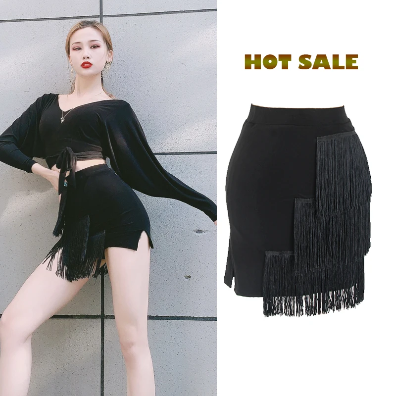 Latin Dance Skirt Adult Female Tassel Skirts Side Split Half-Length Practice Clothes Chacha Samba Latin Dance Costumes DN6905
Latin Dance Skirt Adult Female Tassel Skirts Side Split Half-Length Practice Clothes Chacha Samba Latin Dance Costumes DN6905