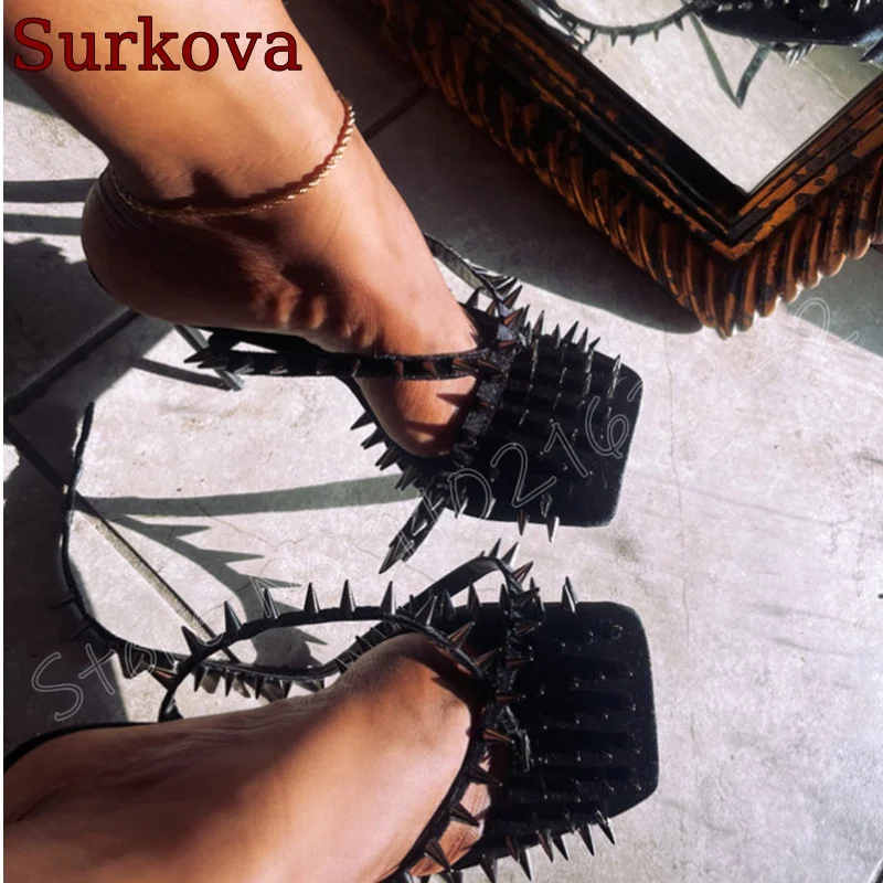 Black Rivet Square Head High Heels Sexy Stiletto Cross Strap Sandals Nightclub Fashion Dress Dance Shoes Women Spring Gladiator
Black Rivet Square Head High Heels Sexy Stiletto Cross Strap Sandals Nightclub Fashion Dress Dance Shoes Women Spring Gladiator