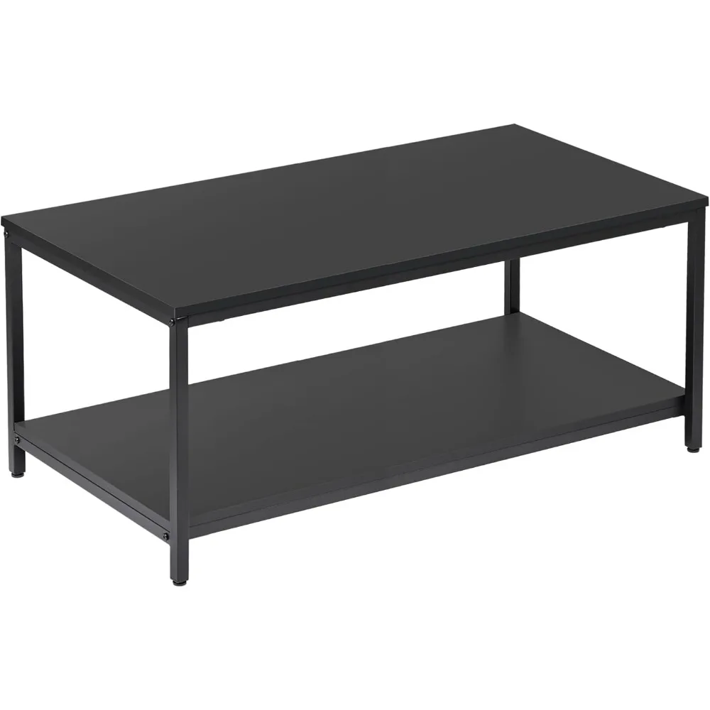 2-Tier Coffee Table with Storage Shelf for Small Apartment Living Room, Rectangle Wood and Stable Metal TV Stand Side End Table
2-Tier Coffee Table with Storage Shelf for Small Apartment Living Room, Rectangle Wood and Stable Metal TV Stand Side End Table