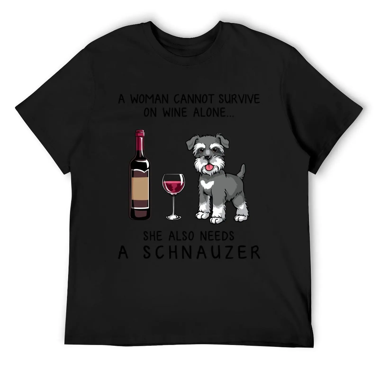 Schnauzer and wine Funny gift for dog mom T-Shirt summer top Luxury man cotton man t-shirts heavy weight t shirts for men
Schnauzer and wine Funny gift for dog mom T-Shirt summer top Luxury man cotton man t-shirts heavy weight t shirts for men