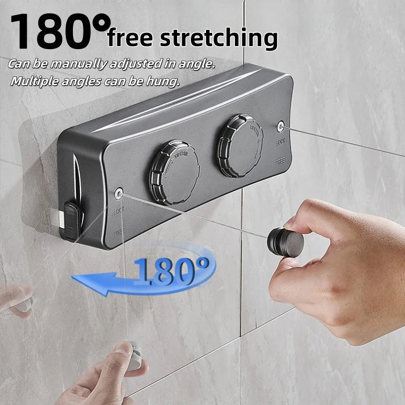 New 5.1 Meters Retractable Clothesline Dryer Indoor/Outdoor Bathroom Drying Rack Clothes Rack Laundry Drying Hanger Double Layer
New 5.1 Meters Retractable Clothesline Dryer Indoor/Outdoor Bathroom Drying Rack Clothes Rack Laundry Drying Hanger Double Layer