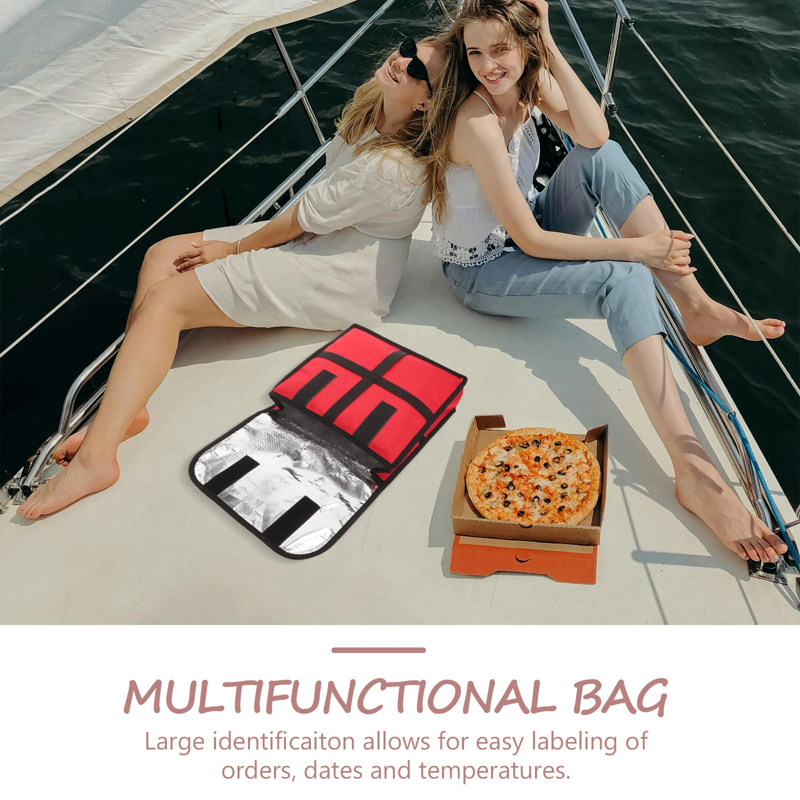 Large Carrier Insulated Food Warmer Insulated Food Delivery Bag Moisture Resistant Hooks Closure
Large Carrier Insulated Food Warmer Insulated Food Delivery Bag Moisture Resistant Hooks Closure