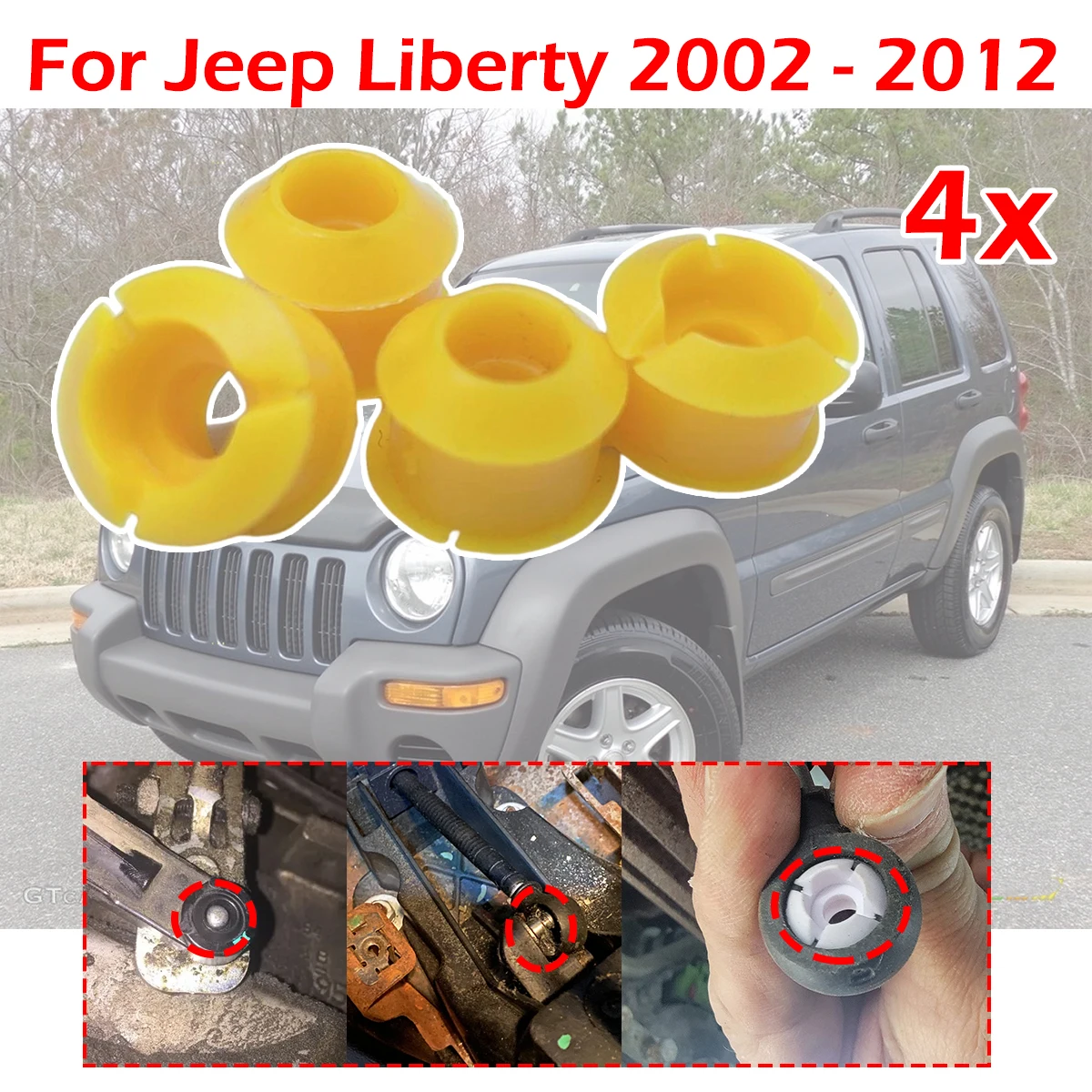 4X For Jeep Liberty AUTO Gear Cable End Bushing Repair Kit Shifting Issue Fix Selector Lever Grommet Drivetrain 2002 2004 -2012
4X For Jeep Liberty AUTO Gear Cable End Bushing Repair Kit Shifting Issue Fix Selector Lever Grommet Drivetrain 2002 2004 -2012