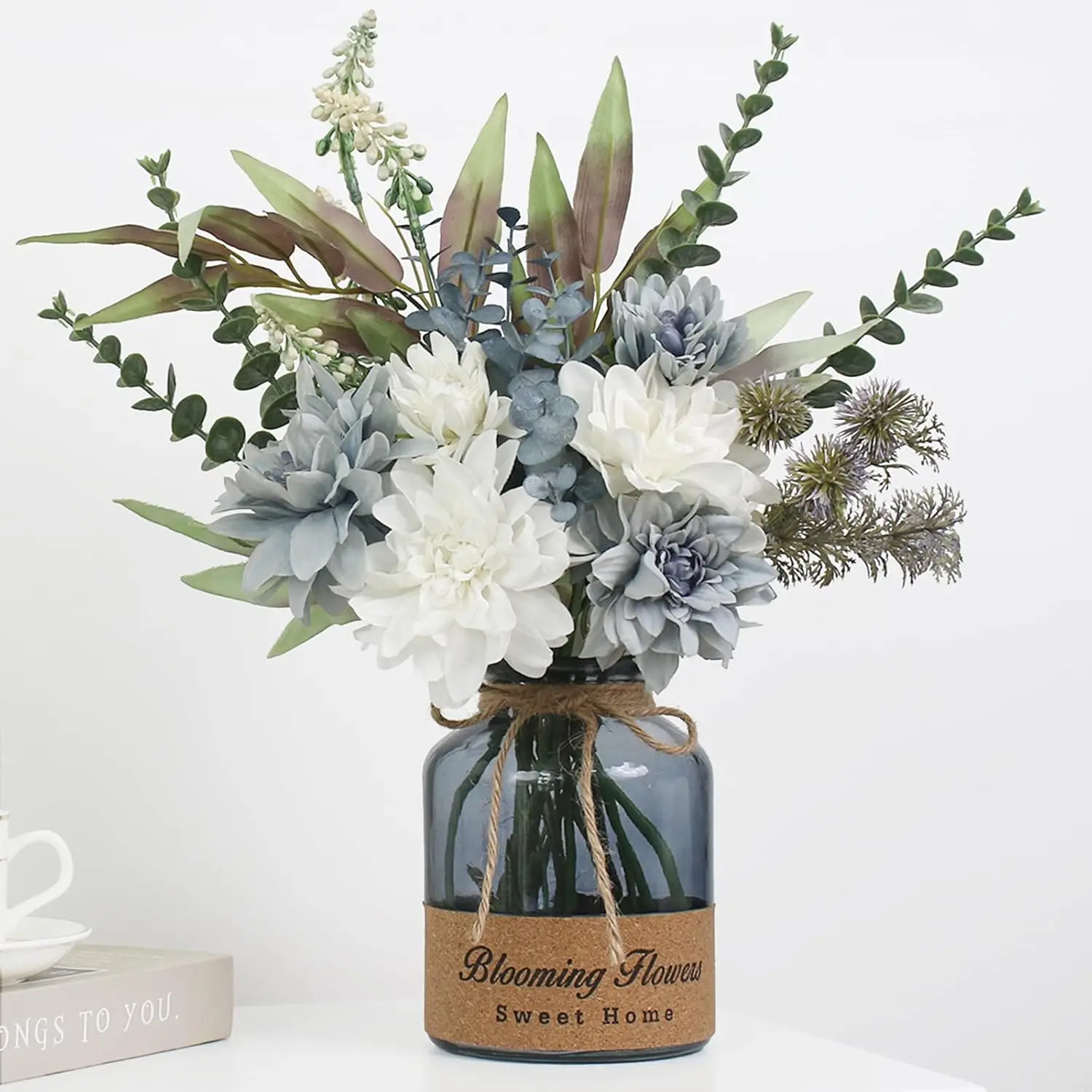 Faux Flowers in Vase,Artificial Flowers in Vase,Table Centerpieces for Dining Room,Flower Centerpieces for Tables,Fake F
Faux Flowers in Vase,Artificial Flowers in Vase,Table Centerpieces for Dining Room,Flower Centerpieces for Tables,Fake F