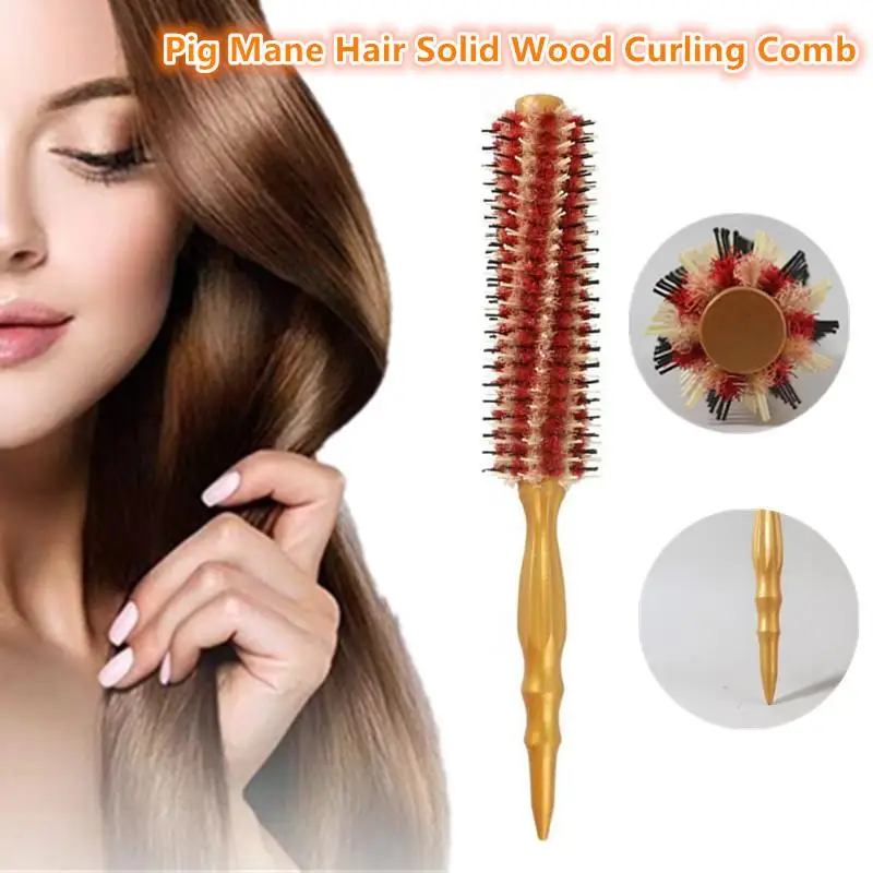 Расческа для укладки волос, круглая щетка для завивки волос средней и длинной длины, массажер для кожи головы, распутывающая щетка, удобная ручка, принадлежности для салона
Расческа для укладки волос, круглая щетка для завивки волос средней и длинной длины, массажер для кожи головы, распутывающая щетка, удобная ручка, принадлежности для салона