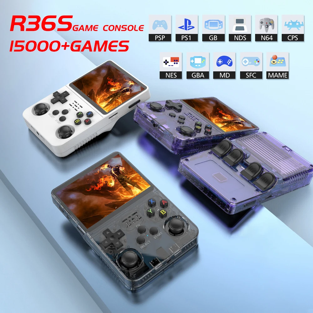 R36S Retro Handheld Game Console Linux System 3.5 Inch IPS Screen Portable Pocket Video Player 64GB 128GB Games Kid Gift New
R36S Retro Handheld Game Console Linux System 3.5 Inch IPS Screen Portable Pocket Video Player 64GB 128GB Games Kid Gift New
