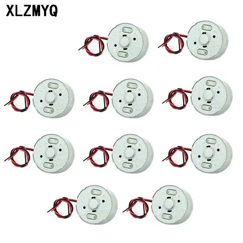 10 Uds Mini Motor redondo de CC Micro 300 Solar DC 3V 4,5 V 5V Motor para reproductor de CD 2 pines espaciado de enchufe 2,0mm PH2.0mm cepillo motores de CC