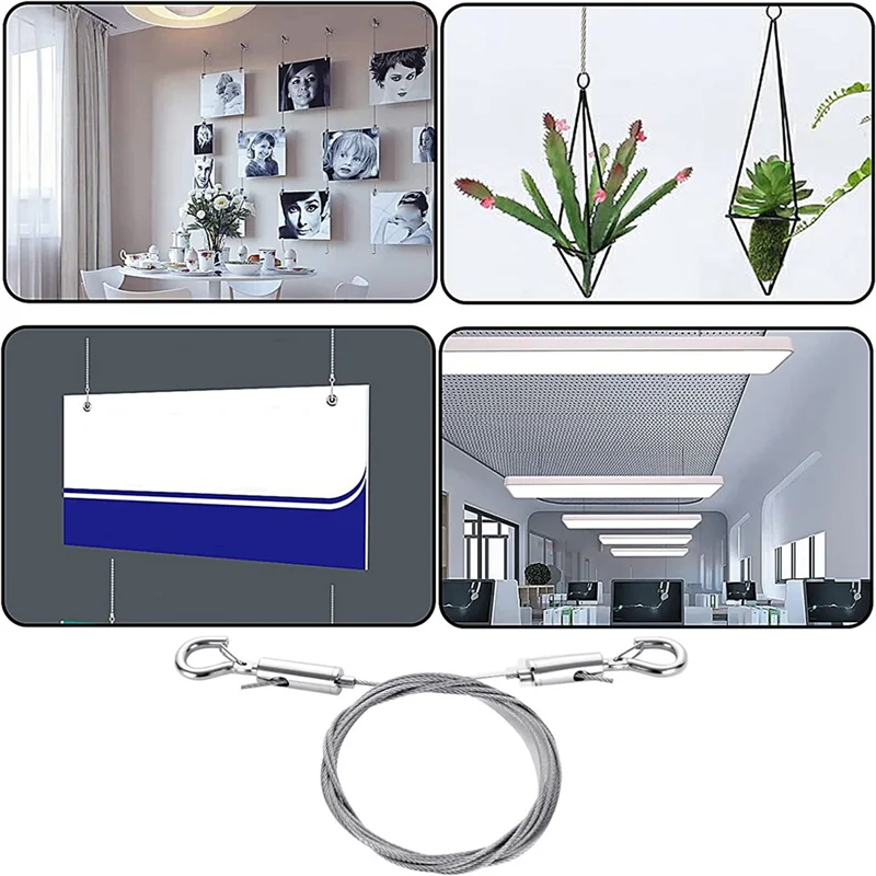 A18R -Stainless Steel Picture Hanging Wire Picture Hanging Wire 2M X1.5Mm With Hook, Picture Wire Hanging Kit
A18R -Stainless Steel Picture Hanging Wire Picture Hanging Wire 2M X1.5Mm With Hook, Picture Wire Hanging Kit