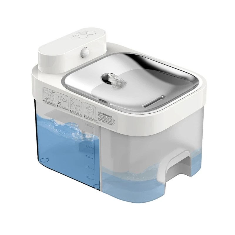 Water Fountain Automatic Water Dispenser Wireless Quiet Two Modes 101Oz Quiet Wireless Intelligent Fountain
Water Fountain Automatic Water Dispenser Wireless Quiet Two Modes 101Oz Quiet Wireless Intelligent Fountain