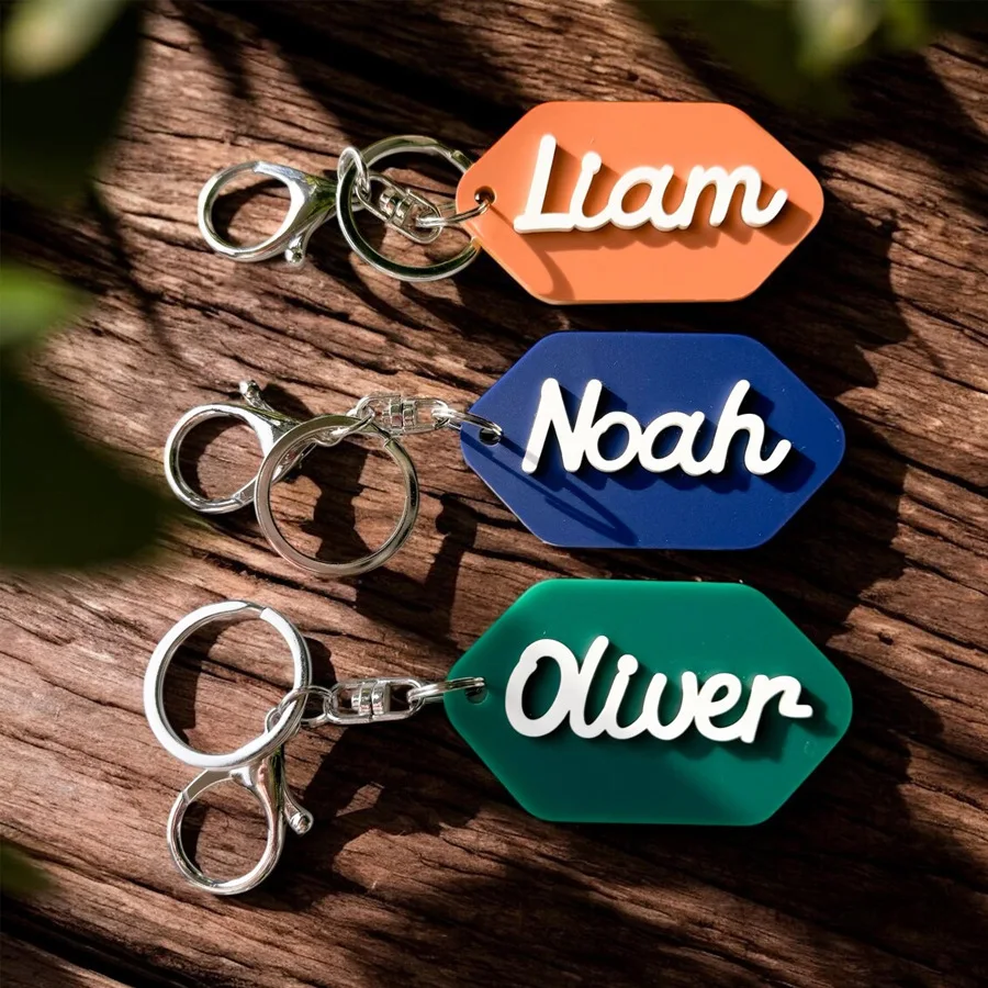 Custom Hexagon Acrylic Name with 3D Personalized Name Keyring Custom Gift for Kids Pets Friends Backpack Luggage Decoration
Custom Hexagon Acrylic Name with 3D Personalized Name Keyring Custom Gift for Kids Pets Friends Backpack Luggage Decoration
