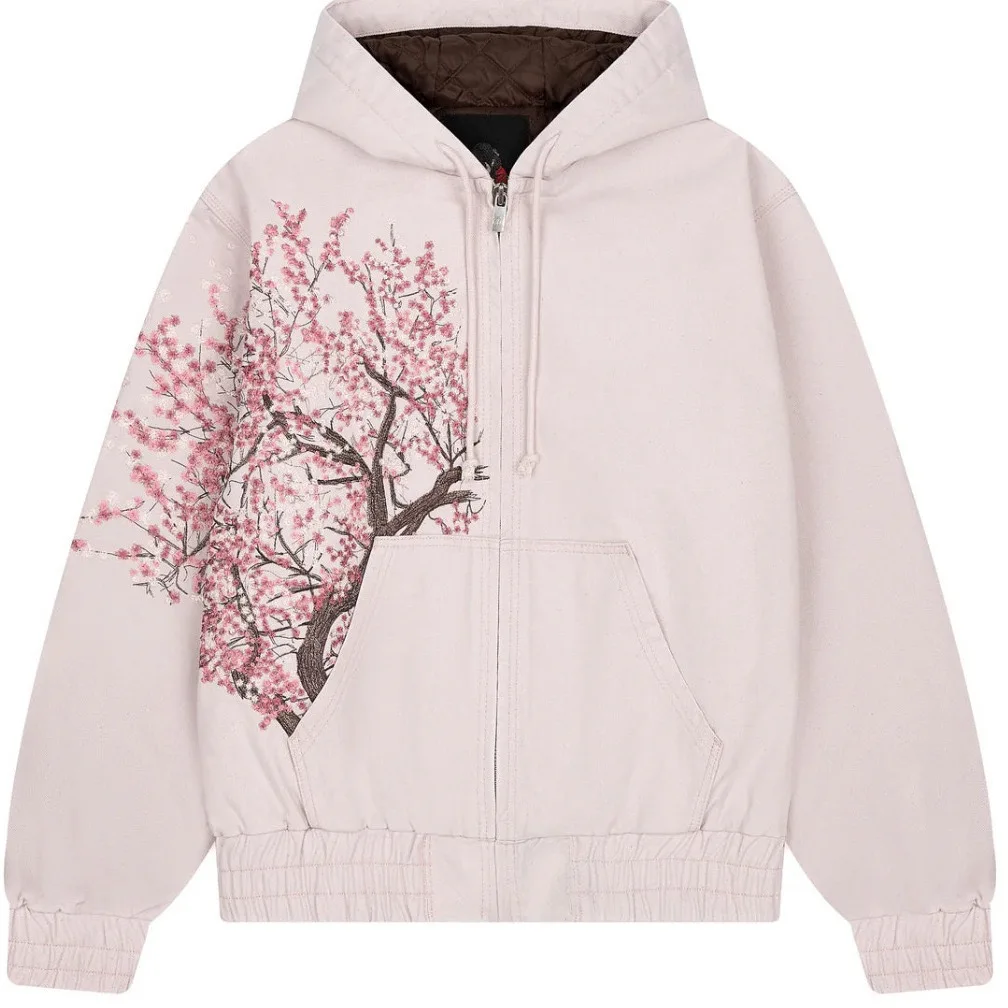 Retro Plum Blossom Embroidery Thiened Cotton Jaet Men Women Autumn Winter Coat Loose Fit Hooded Zipper Closure Long Sve
Retro Plum Blossom Embroidery Thiened Cotton Jaet Men Women Autumn Winter Coat Loose Fit Hooded Zipper Closure Long Sve