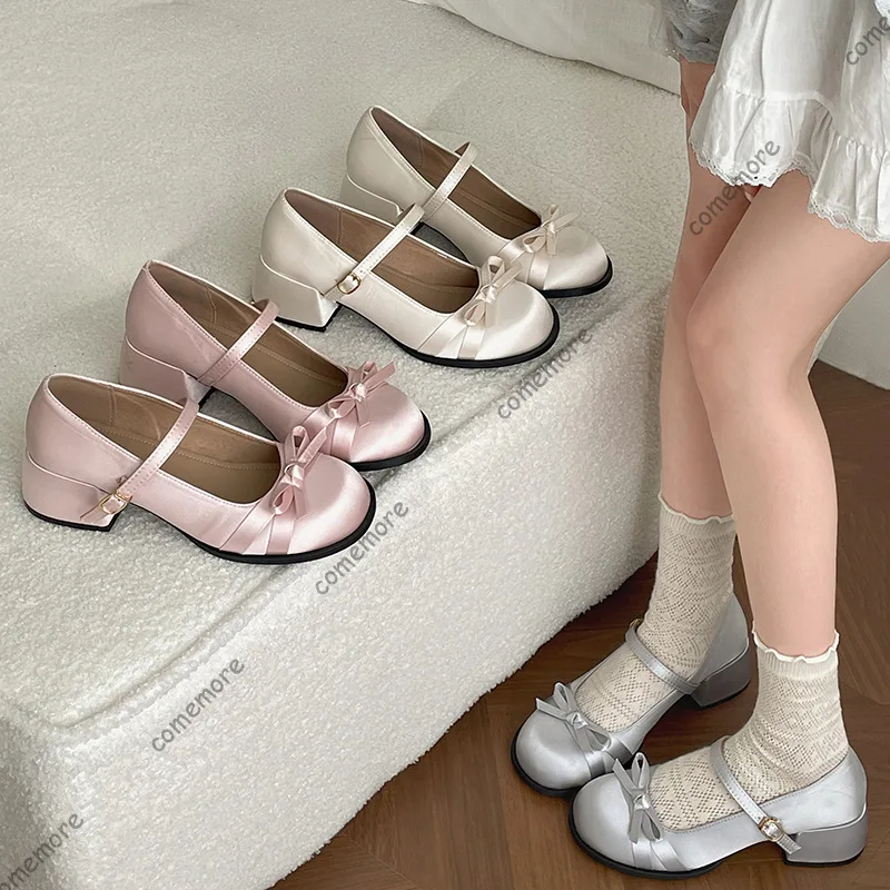 Comemore/женские туфли-лодочки на толстом каблуке с мелким горлышком Мэри Джейн и узлом-бабочкой в стиле ретро, весенне-осенние повседневные вечерние модельные туфли
Comemore/женские туфли-лодочки на толстом каблуке с мелким горлышком Мэри Джейн и узлом-бабочкой в стиле ретро, весенне-осенние повседневные вечерние модельные туфли