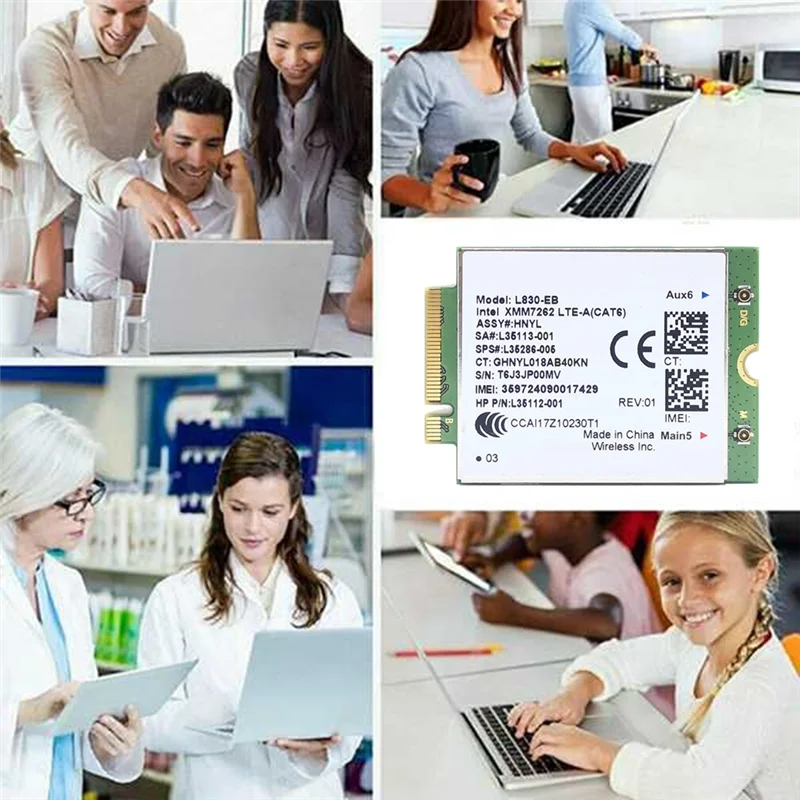 A45F-L830-EB WIFI-карта + 2 антенны 4G LTE L830 L35286-005 Модуль LTE Cat6 300 Мбит/с для HP 640 650 G5 840 846 850 G6 X360 830
A45F-L830-EB WIFI-карта + 2 антенны 4G LTE L830 L35286-005 Модуль LTE Cat6 300 Мбит/с для HP 640 650 G5 840 846 850 G6 X360 830