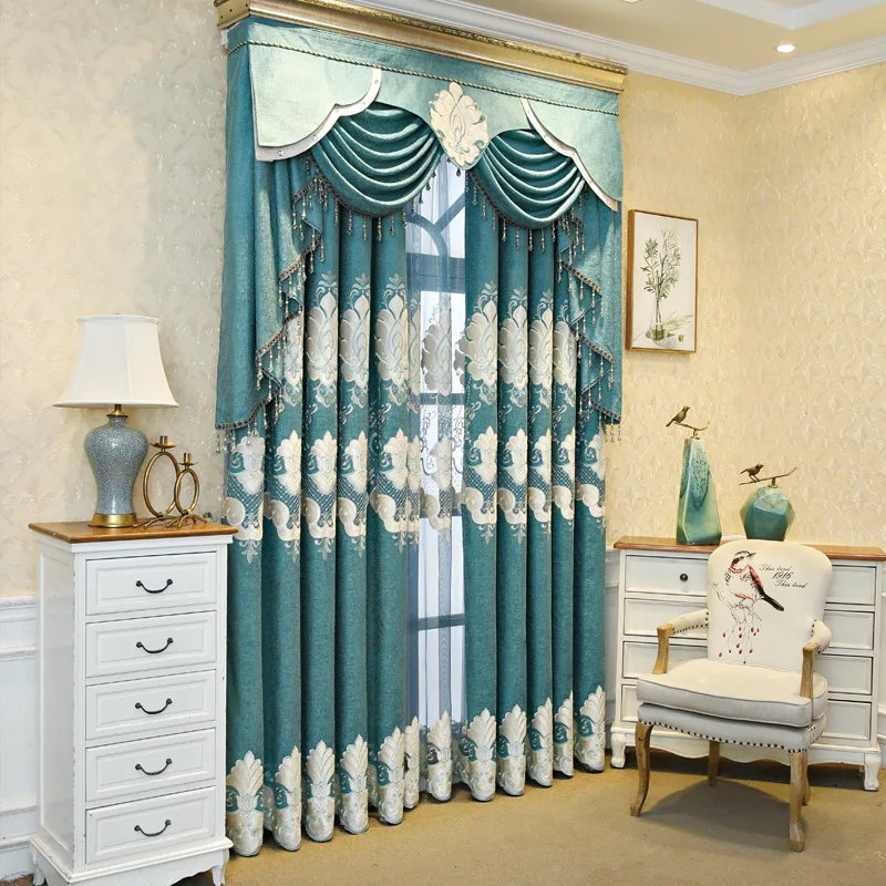Curtains for Living Dining Room Bedroom European Style Light Luxury Embroidered Valance Tulle French Window
Curtains for Living Dining Room Bedroom European Style Light Luxury Embroidered Valance Tulle French Window