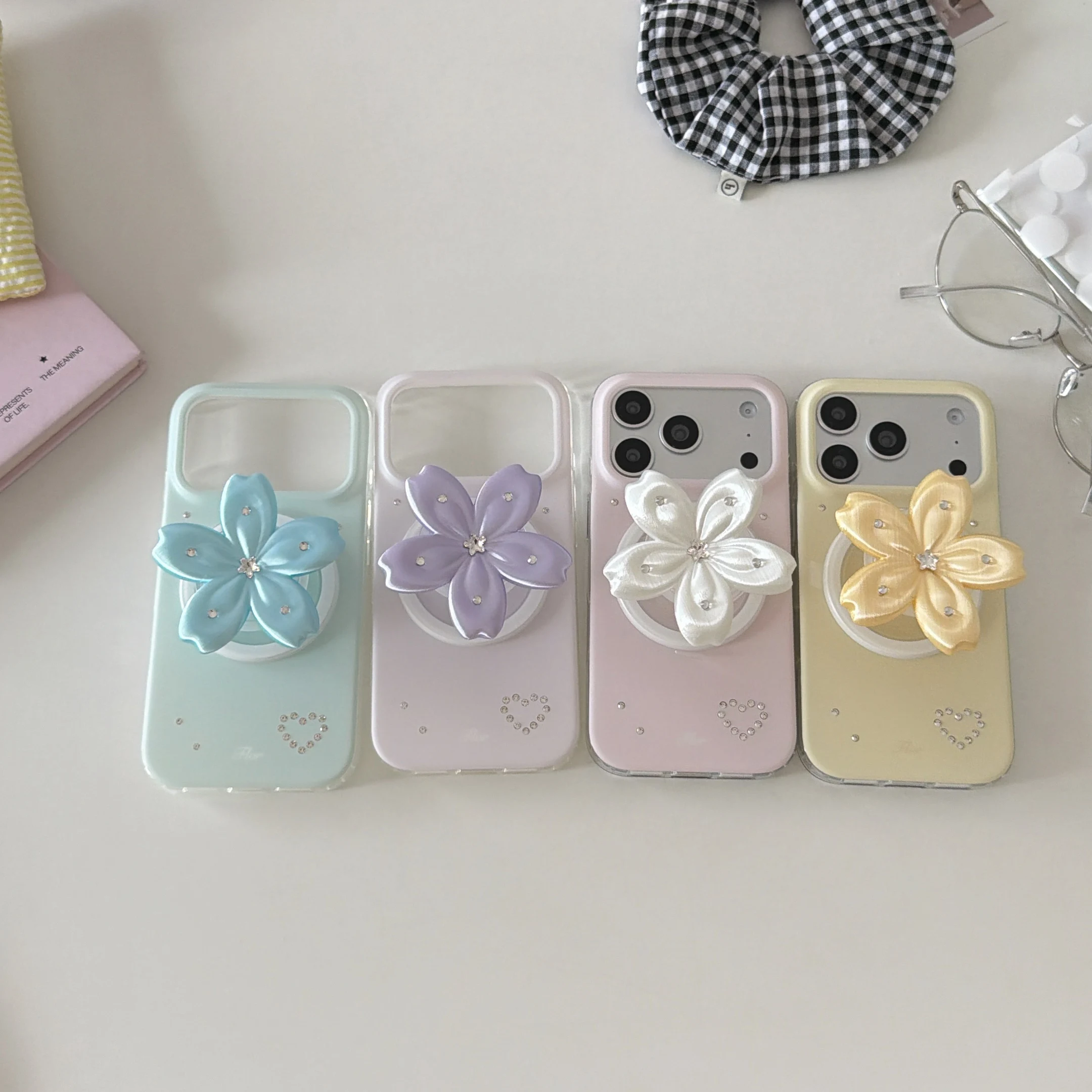 Luxury 3D Flower Magnetic Stand Phone Case, Luxury Diamond Heart Rhinestone Cover for iPhone 15 16 17 Pro Max for Women Girls
Luxury 3D Flower Magnetic Stand Phone Case, Luxury Diamond Heart Rhinestone Cover for iPhone 15 16 17 Pro Max for Women Girls