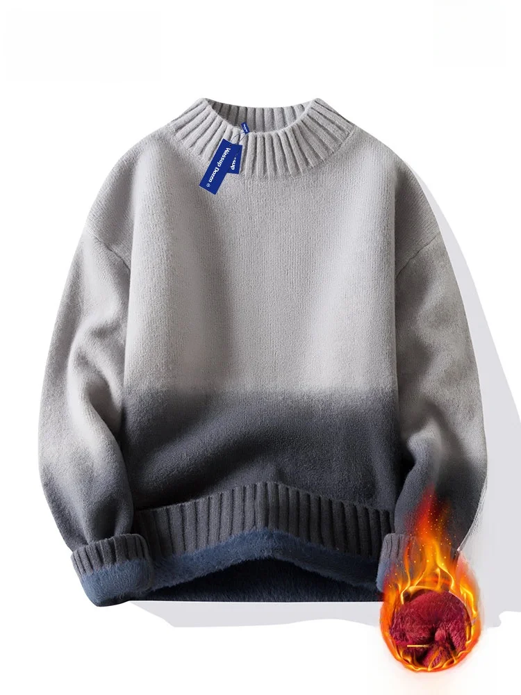 Wassup Dozen Men's round Ne Fce Lined Knitwear Casual Warm Autumn Winter Sweater adient Color Blo Soft Polyester Blend
Wassup Dozen Men's round Ne Fce Lined Knitwear Casual Warm Autumn Winter Sweater adient Color Blo Soft Polyester Blend