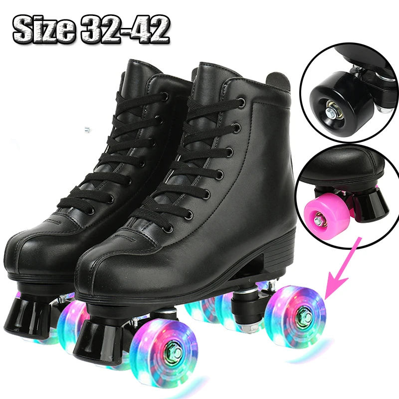2025 Quad Roller Skate Shoes Flashing 4 Wheels Skates Adult Women Men Double Row Roller Shoes Outdoor Skating Training Sneakers
2025 Quad Roller Skate Shoes Flashing 4 Wheels Skates Adult Women Men Double Row Roller Shoes Outdoor Skating Training Sneakers