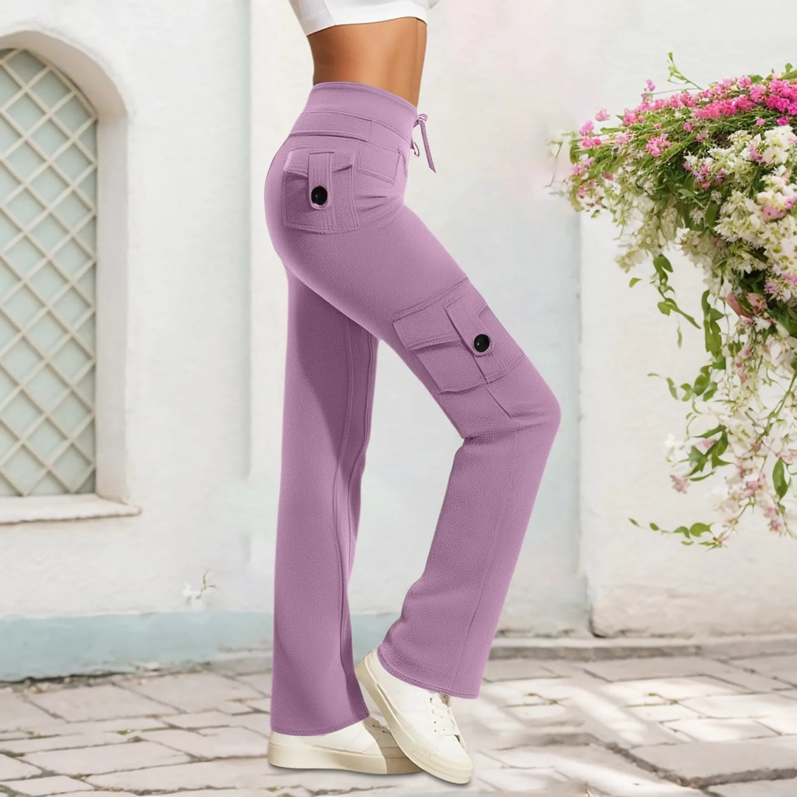 2025 Women Long Pants Gym Fitness Elastic Waist Button Pockets Punk Sweatpants Classic Costumes Exercise Running Long Trousers
2025 Women Long Pants Gym Fitness Elastic Waist Button Pockets Punk Sweatpants Classic Costumes Exercise Running Long Trousers