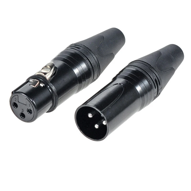 15 Pairs XLR DMX 3 Pin Microphone Audio Cables Plug Connectors XLR Plugs Male Female MIC Snake Plug Cable Connectors Easy To Use
15 Pairs XLR DMX 3 Pin Microphone Audio Cables Plug Connectors XLR Plugs Male Female MIC Snake Plug Cable Connectors Easy To Use