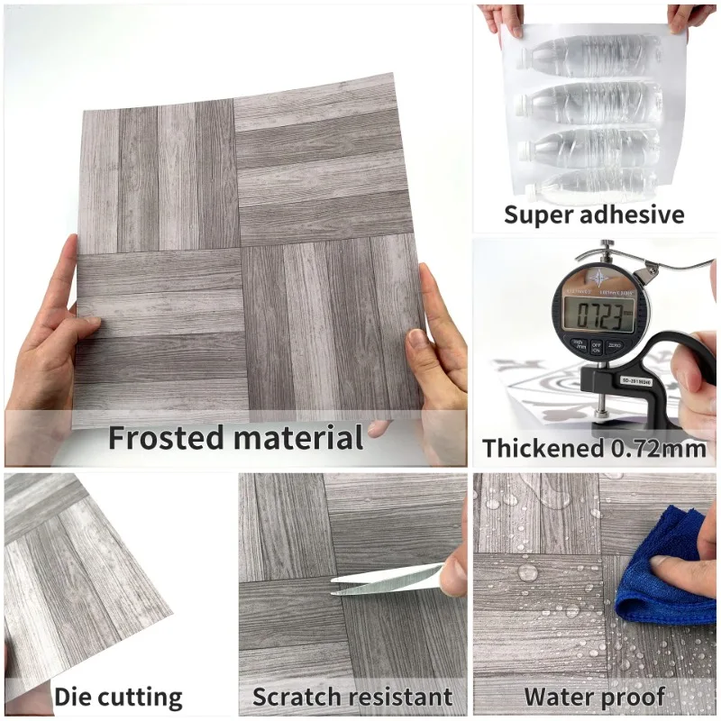 Wood Grain Thickening Floor Stickers Waterproof Anti-slip Floor Sticker Self-adhesive Household Wear-resistant Plastic Patches
Wood Grain Thickening Floor Stickers Waterproof Anti-slip Floor Sticker Self-adhesive Household Wear-resistant Plastic Patches