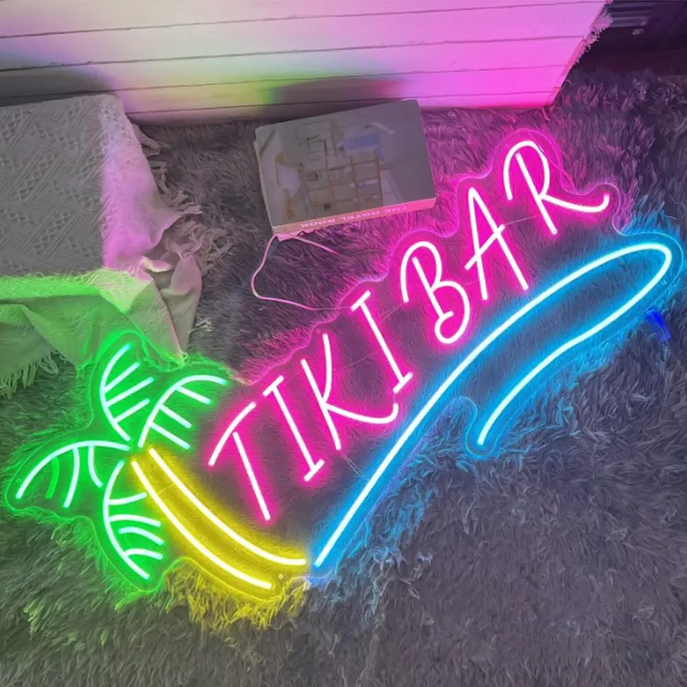 TikiBar Neon Light Sign Dimmable LED Neon Sign For Wall Decor Party Shop Club Bar Room Office Aesthetics Decor Birthday Art Gift
TikiBar Neon Light Sign Dimmable LED Neon Sign For Wall Decor Party Shop Club Bar Room Office Aesthetics Decor Birthday Art Gift