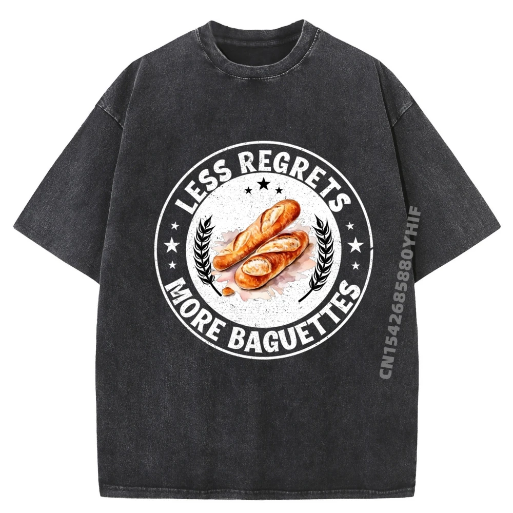 Hip Hop Men Graphic T-shirt Less Regrets More Baguettes Baguette Gift Tops & Tees Retro Washed Tee Shirt
Hip Hop Men Graphic T-shirt Less Regrets More Baguettes Baguette Gift Tops & Tees Retro Washed Tee Shirt