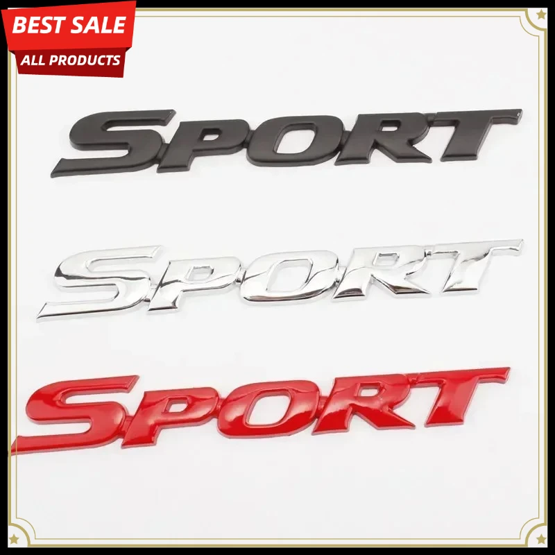 3D Metal SPORT Car Emblem Badge Sticker Decal for Fender Trunk Accessories Suitable for BMW KIA Audi Corolla Camry CHR
3D Metal SPORT Car Emblem Badge Sticker Decal for Fender Trunk Accessories Suitable for BMW KIA Audi Corolla Camry CHR
