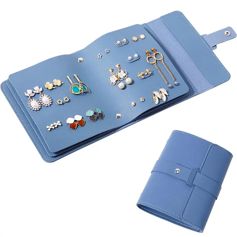 Solid Color Portable Travel Earring Storage Bag Large Capacity Jewelry Storage Bag Women's PU Leather Dust-proof Storage Book
Solid Color Portable Travel Earring Storage Bag Large Capacity Jewelry Storage Bag Women's PU Leather Dust-proof Storage Book