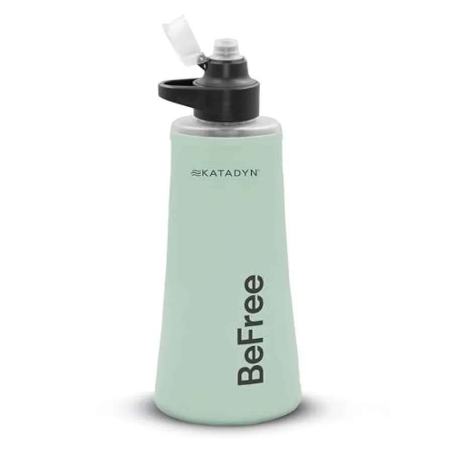 BeFree 1.0L Ultralight Collapsible Water Filter Bottle for Hiking, Camping, Backpacking: BPA-free silicone, blue, filters 100,
BeFree 1.0L Ultralight Collapsible Water Filter Bottle for Hiking, Camping, Backpacking: BPA-free silicone, blue, filters 100,