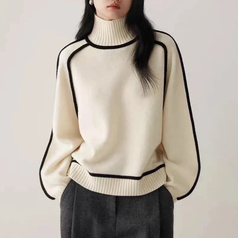 New 2025 Autumn Winter Striped Women's Swaters Casual Loose Pullovers Knitted Lazy Style Female Jumpers Clothing KE7556
New 2025 Autumn Winter Striped Women's Swaters Casual Loose Pullovers Knitted Lazy Style Female Jumpers Clothing KE7556